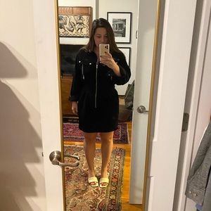 Topshop Corduroy Zip Dress